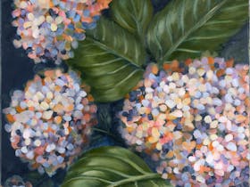 Artist Catherine Freemantle: Bunches of Blooms-Hydie