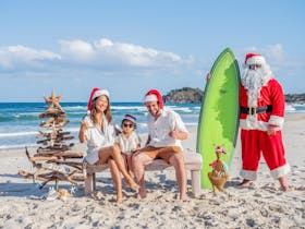 Cabarita Santa on the Beach Christmas Photos