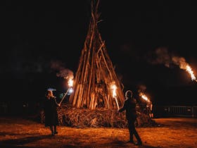 Burning of the Vines Lawn Hampers